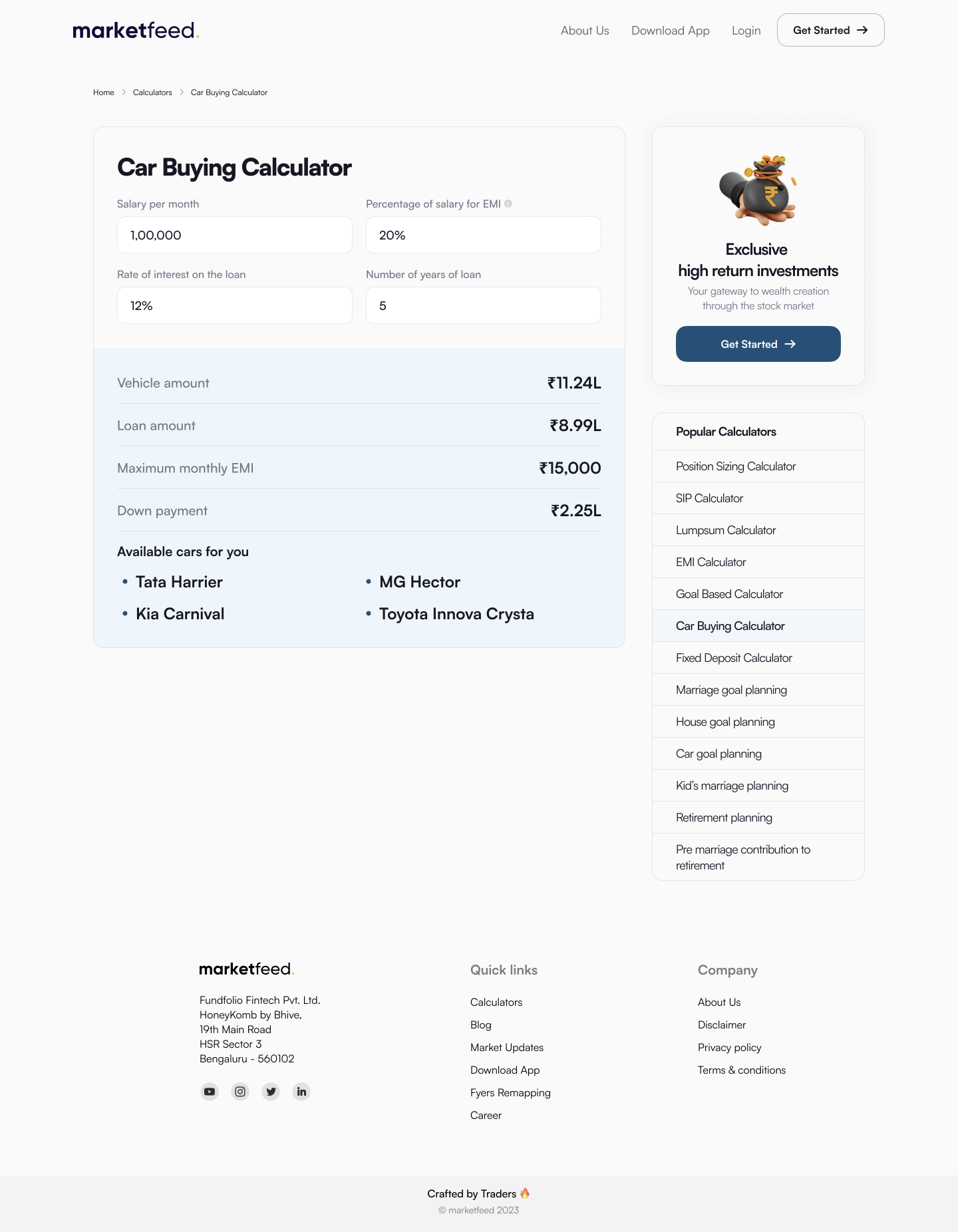Car Buying Calculator